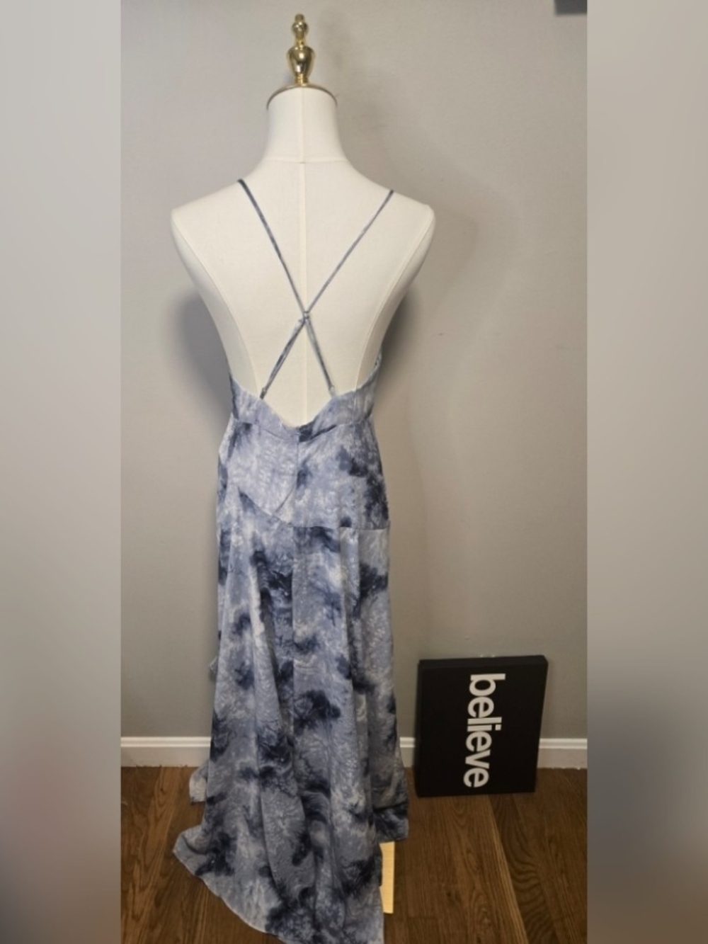 ASTR the Label Light Blue Tie-Dye Midi Slip Dress Medium 🌞 - Picture 6 of 6